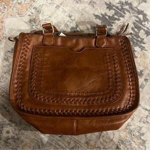 Madison West Tan Shoulder Bag